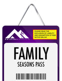 Seasons Pass - Family (2 Adults Included + 2 Juniors)
